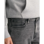 Jean slim fit noir délavé