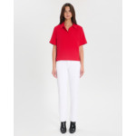 Top Tendresse Rouge en Polyester