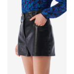 Short En Cuir Brodé Adil
