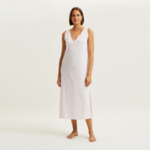 - Chemise de nuit longue col v en jersey, Anafi