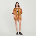 Chemise oversize léopard