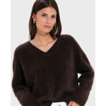 Pull Nuvola Chocolat en Alpaga