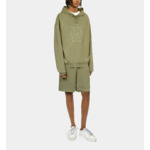 Sweatshirt À Capuche Vert Clair Avec Broderie Logo Homme