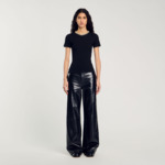 T-shirt à galon strassé