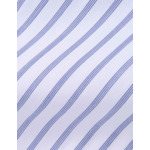 Chemise ajustée rayée bleue