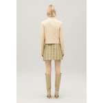 Veste biker beige clair