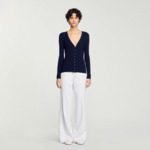 Cardigan en maille côtelée