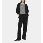 Pantalon En Laine Et Cachemire Noir Femme