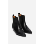 Bottines Santiags En Cuir À talons de 45mm