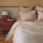 Desforges - Housse de couette en percale de coton ecru, Alcove