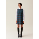 Robe courte sans manches carreaux