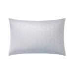 Kenzo - Taie d'oreiller en satin de coton blanc, K Hanadot