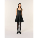 Robe courte en maille jacquard