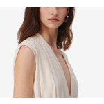 Robe Courte Drapée Col V Essone