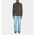 Surchemise À Carreaux Noirs Et Marrons Homme