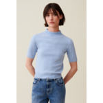 Pull laine col montant