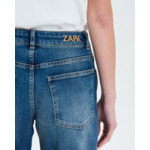 Jean droit dirty light blue