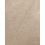 Chemise carl col droit ouvert en flanelle de coton et cachemire unie beige