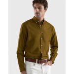 Chemise Gaspard en twill léger kaki