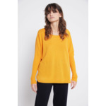 Pull poncho cachemire Agnes ORANGE PULPEUSE /