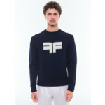 Pull en coton et laine à logo