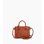 Petit sac à main Emilie en cuir grainé et lisse