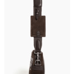 Petite sacoche Emile en cuir côtelé et lisse