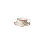 Toy’s Delight Decoration support pour bougie chauffe-plat en forme de tasse à café, blanc/rouge, 9,8 x 9,8 x 4 cm