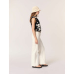 Top en crochet floral