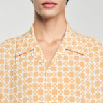 Chemise fluide à imprimé Square Cross