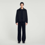 Blouson tissu technique col cassé