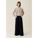 Cardigan laine boutonné broderie CP