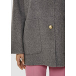 Manteau Milano-gris en laine double face