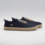 Espadrilles à lacets bleu marine