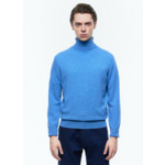Pull col roulé en laine et cachemire
