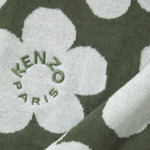 Kenzo - Plaid en coton gris, K Hanadot