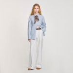 Chemise longue à dos noué