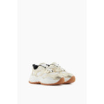 Baskets - or pâle + blanc cassé