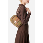 Moyen Sac Moon Effet Tweed En Coton Et Laine