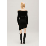 Robe asymétrique maille