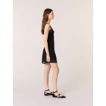 Robe courte en maille à œillets