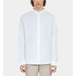 Chemise Blanche En Coton Et Lin Homme