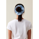 Chouchou cuir bordures surpiquées