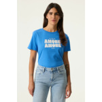 Women T-shirt Blue