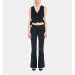 Gilet Avec Laçage Noir Femme
