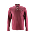 Maillot rugby manches longues 15 rouge bordeaux en coton