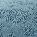 Yves Delorme - Housse de coussin en velours vert, Syracuse