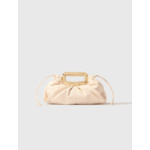 Clutch en cuir et poignée métal