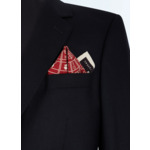 Pochette en laine et soie à imprimé