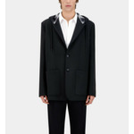 Veste Noire Avec Capuche Homme